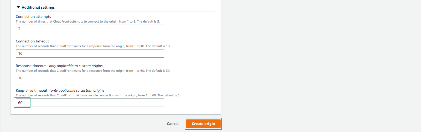 Create CloudFront Distribution