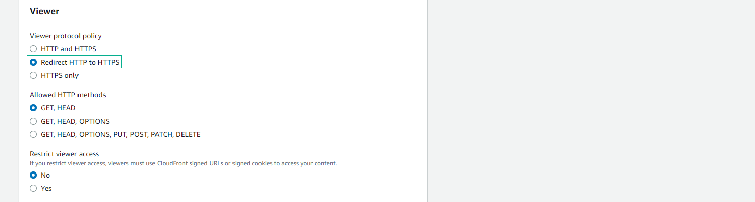 Create CloudFront Distribution