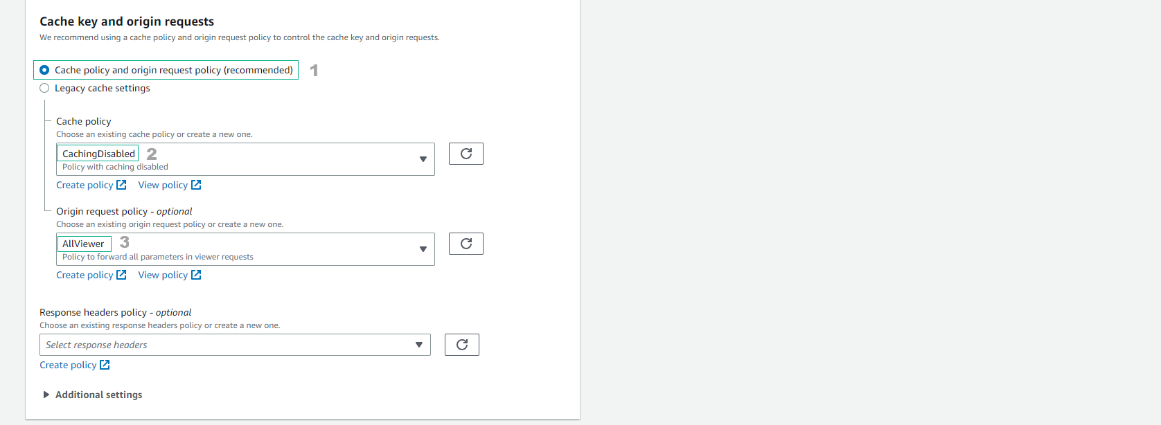 Create CloudFront Distribution